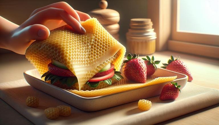 Papel de cera de abelha - Alternativa ecológica ao plástico, usado para embalar alimentos. - Clube do Mel Loja online
