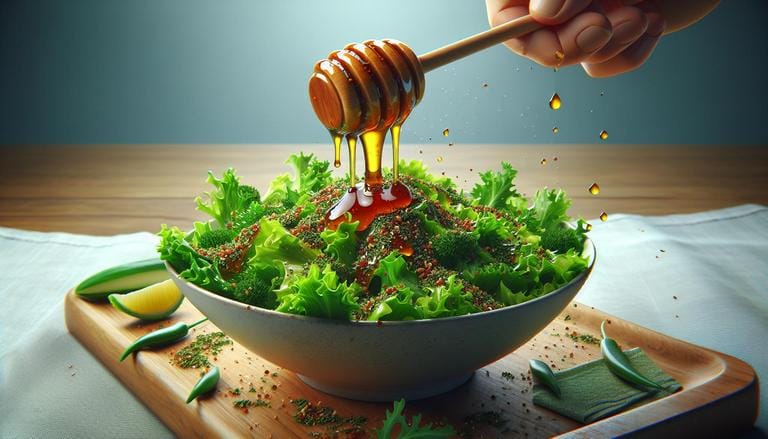 Zatar com mel em saladas - Molho para saladas que combina especiarias e a doçura do mel. - Clube do Mel Loja online